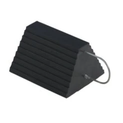 Vestil Rwc-9-u Molded Rubber Wheel Chock With U Handle Packager Of 2