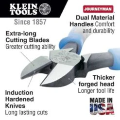 Klein Tools Journeyman Heavy-Duty Diagonal Cutting Plier 9" -Tools Kleina Shop 116865 w DetailedProductView1 Lg
