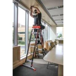 Little Giant Ladders Select Step 5 To 8 Ft Fiberglass Adjustable Step Ladder -Tools Kleina Shop 125285 w DetailedProductView6 Lg