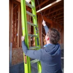 Little Giant Ladders Hyperlite 24 Ft Type Iaa Fiberglass Extension Ladder -Tools Kleina Shop 125342 w DetailedProductView10 Lg