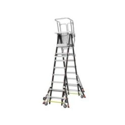 Little Giant Ladders Cage Model Iaa Fg With Wheel Lift And Ratchet Levelers