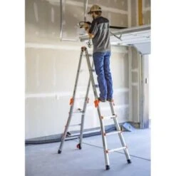 Little Giant Ladders Velocity Model 17 300 Lb Rated Type-1a Multi-Use Ladder -Tools Kleina Shop 125356 w DetailedProductView5 Lg