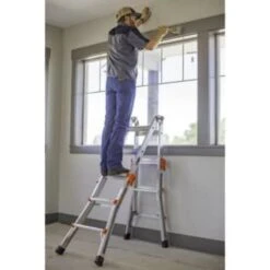 Little Giant Ladders Velocity Model 13 300 Lb Rated Type-1a Multi-Use Ladder -Tools Kleina Shop 125360 w DetailedProductView5 Lg