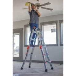 Little Giant Ladders Velocity Model 13 300 Lb Rated Type-1a Multi-Use Ladder -Tools Kleina Shop 125360 w DetailedProductView6 Lg