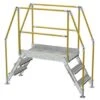 Vestil Galvanized Cross-Over Ladder 78x72.15 In 3 Step