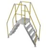 Vestil Galvanized Cross-Over Ladder 79.5x92.15 In 5 Step -Tools Kleina Shop 129252 w MainProductImage Lg