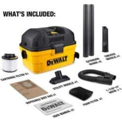 Dewalt 4 Gallon Poly Wet/dry Vacuum -Tools Kleina Shop 131584 w IncludedHardware Lg