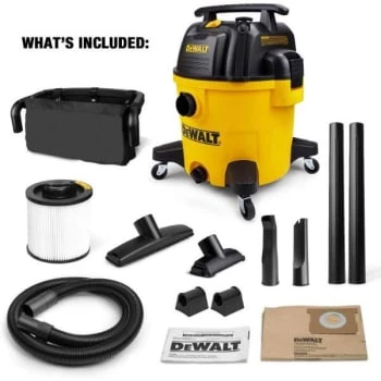 Dewalt 10 Gallon Poly Wet/dry 2 Stage Quiet Vacuum 5 Dewalt 10 Gallon Poly Wet/dry 2 Stage Quiet Vacuum - Image 3
