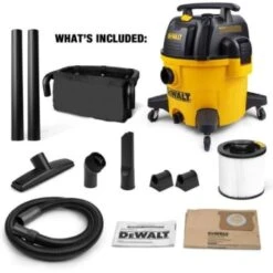 Dewalt 9 Gallon Poly Wet/dry Vacuum -Tools Kleina Shop 131653 w IncludedHardware Lg