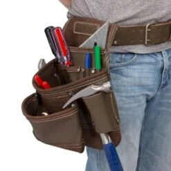 Estwing 9 Pocket Leather Contractor's Tool Pouch -Tools Kleina Shop 132762 w DetailedProductView5 Lg