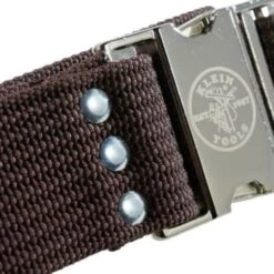Klein Tools® X-Large Brown Webbed-Polypropylene Adjustable Tool Belt -Tools Kleina Shop 133601 w DetailedProductView5 Lg