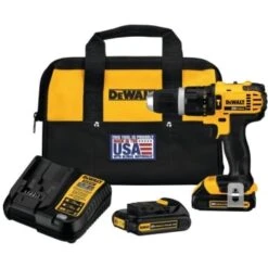 Dewalt 1/2 In 20 Volt Max Compact Cordless Hammer Drill/driver Kit