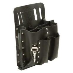 Klein Tools® 8-Pocket Black Tool Pouch Slotted
