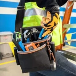 Klein Tools® Tradesman Pro 15-Pocket Black Tool Pouch -Tools Kleina Shop 145170 w DetailedProductView6 Lg