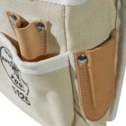 Klein Tools® 5-Pocket Natural Canvas Tool Pouch -Tools Kleina Shop 145173 w DetailedProductView3 Lg