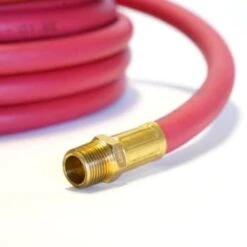 Steelman 30-Foot Rubber 3/8-Inch Id Air Hose With 3/8-Inch Npt Brass Fittings -Tools Kleina Shop 155209 w DetailedProductView2 Lg