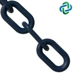 Mr. Chain 1 Inch X 100 Ft. Cobalt Blue Plastic Barrier Chain