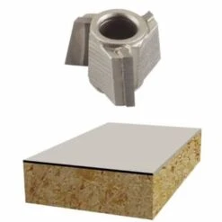 Bosch 9° X 3/8 Inch Carbide Tipped 3-Flute Bevel Trim Replacement C