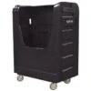 Royal Basket Trucks 48 Cu Ft Bulk Poly Truck 50 1/2 X 28 X 59 X 66 3/4”, Black
