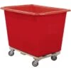 Royal Basket Trucks 14 Bushel Polyethylene Truck, Red, Wood Base -Tools Kleina Shop 193618 V Lg