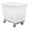Royal Basket Trucks 14 Bushel Polyethylene Truck, White, Wood Base -Tools Kleina Shop 193619 V Lg