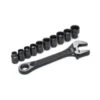 Crescent 11 Piece Pass-Thru™ X6™ Black Oxide Adjustable Wrench/spline Socket Set -Tools Kleina Shop 202271 w MainProductImage Lg