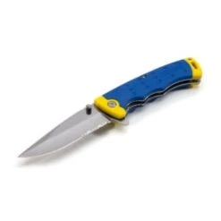 Estwing 3.5 Inch Blade Drop Pt Folding Liner Lock Knife With Pocket Clip Blyel