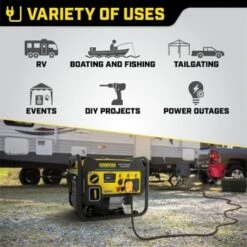 Champion Power Equipment 4500-Watt Open Frame Inverter With Co Shield -Tools Kleina Shop 215766 BackView Lg