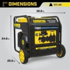 Champion® 6500-Watt Rv Ready Open Frame Inverter Generator With Co Shield -Tools Kleina Shop 226706 BottomView Lg