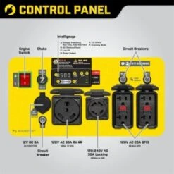 Champion® 6500-Watt Rv Ready Open Frame Inverter Generator With Co Shield -Tools Kleina Shop 226706 FrontView straighton Lg