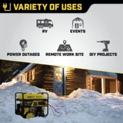 Champion® 3650-Watt Portable Generator W/ Wireless Remote Start /co Shield -Tools Kleina Shop 226712 LeftView Lg