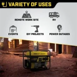 Champion® 3650-Watt Portable Generator With Co Shield -Tools Kleina Shop 226713 LeftView Lg