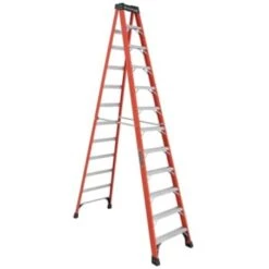 Louisville Ladder® Fs1400hd 12 Ft. 375 Lb. 11-Step Fiberglass Step Ladder