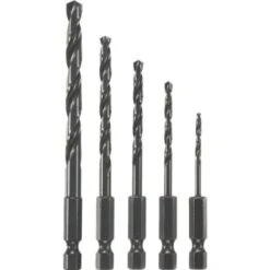Bosch Impact Black Oxide Drill Bit 5 Piece Set, Package Of 1