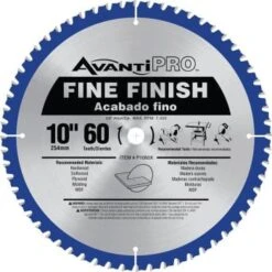 Avanti Pro 10 In X 60-Tooth Fine Specialty Coating Circular Saw Blade