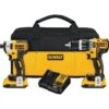 Dewalt 1/2 In 20 Volt Max Xr Brushless Compact Hammer Drill And Impact Combo Kit