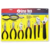 Great Neck 8-Piece Steel Pliers And Wrench Tool Set