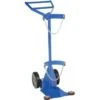 Vestil 500 Lb Capacity Blue Deluxe Cylinder Dolly With Hard-Rubber Wheels