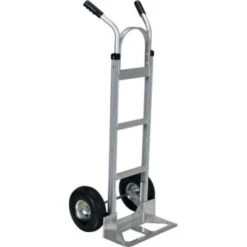 Vestil 500 Lb Capacity Aluminum 2-Handle Hand Truck With Wide Nose Plate