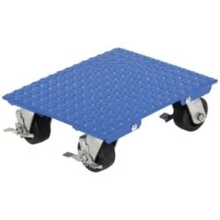 Vestil 1200 Lb Capacity Blue Steel Swivel Plate Dolly 18" X 14"