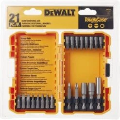DeWalt 21-Piece Screwdriving Set With Tough Case -Tools Kleina Shop 531568 w InthePackageView Lg