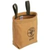 Klein Tools Brown Water-Repellant Canvas Pouch 7.5" With Belt Loop -Tools Kleina Shop 548860 w MainProductImage Lg