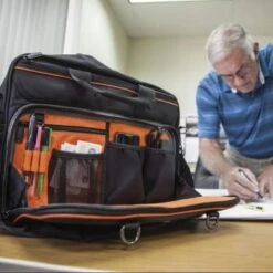 Klein Tools Tradesman Pro Black/orange Tach Bag 16" -Tools Kleina Shop 548905 w DetailedProductView5 Lg