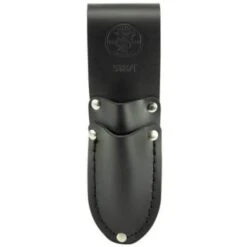 Klein Tools Black Leather 2-Pocket Scissor & Cable Splicer Knife Holder 7.25" -Tools Kleina Shop 548914 w DetailedProductView5 Lg