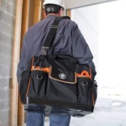 Klein Tools Tradesman Pro Black Wide-Open Tool Bag 17.5" -Tools Kleina Shop 548933 w DetailedProductView8 Lg