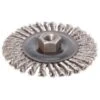 Bosch 4 Inch. Wheel Dia. 5/8 Inch.-11 Arbor Stainless Steel Knotted Wire Wheel -Tools Kleina Shop 664247 w MainProductImage Lg