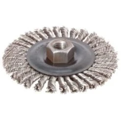 Bosch 4 Inch. Wheel Dia. 5/8 Inch.-11 Arbor Stainless Steel Knotted Wire Wheel