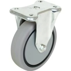 Shepherd 4" Gray Rubber Rigid Caster
