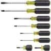Klein Tools® 8-Piece Cushion-Grip Screwdriver Set -Tools Kleina Shop 677255 w MainProductImage Lg