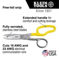 Klein Tools® Free-Fall Stainless Steel Snips -Tools Kleina Shop 677385 w DetailedProductView1 Lg